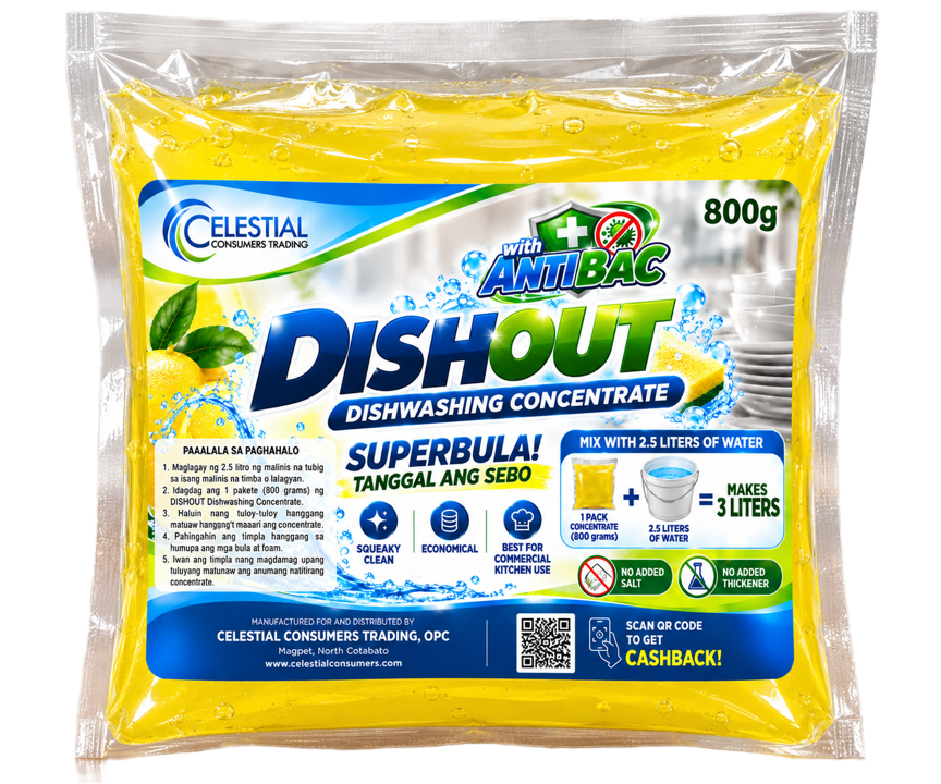 DISHOUT DISHWASHING CONCENTRATE